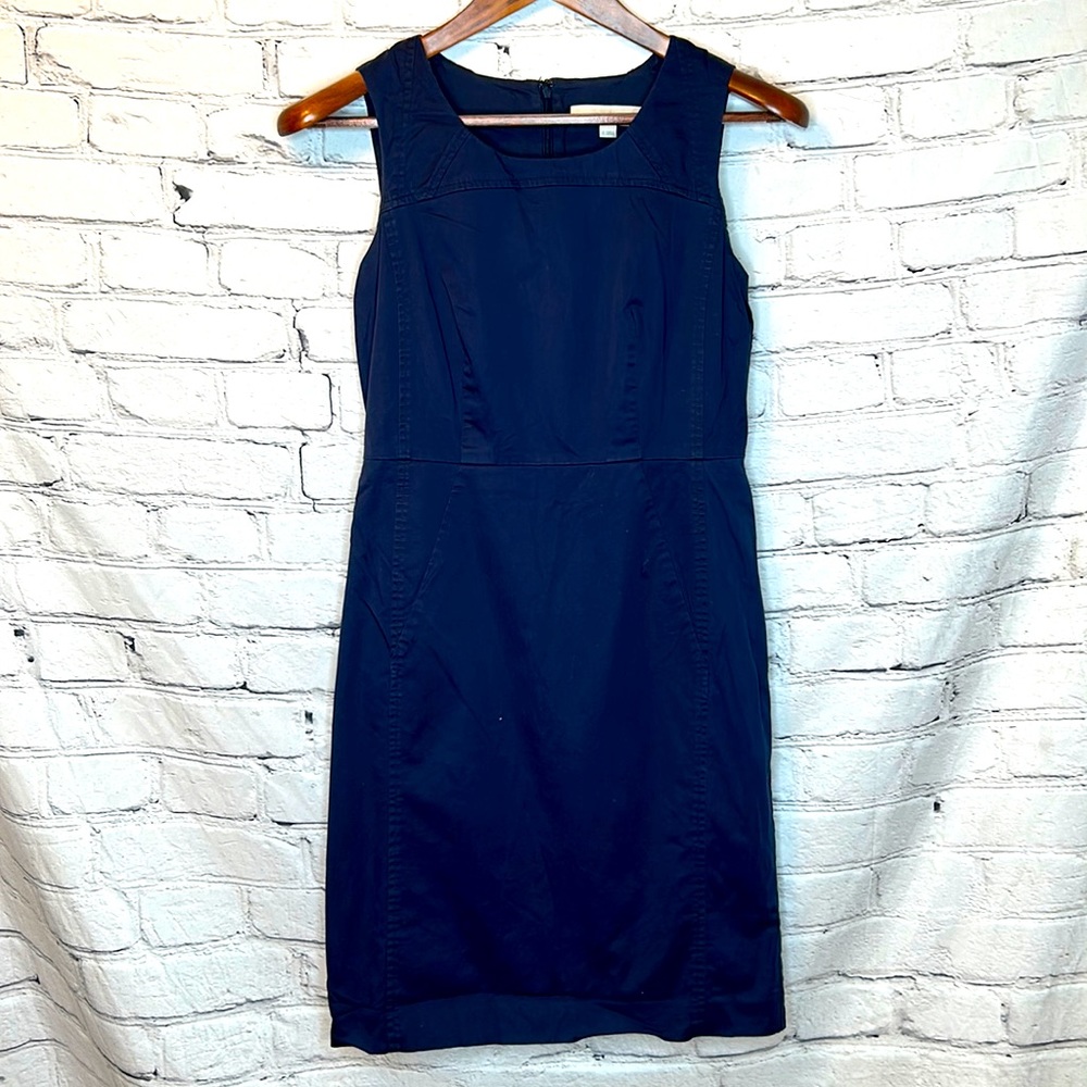 Loft Navy Blue Sleeveless Dress Size 2